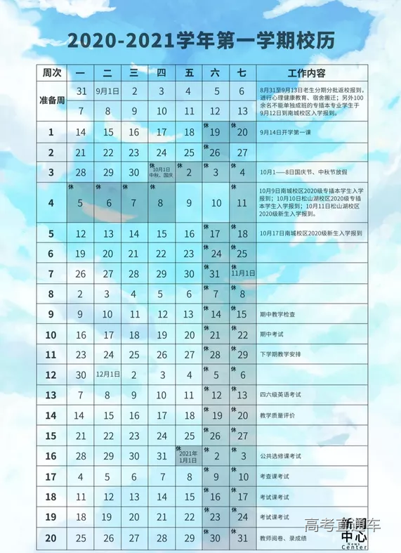 最新高校暑假开学时间公布